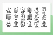 Finance Taxation Icons, an Outline Icon by Becris (Thumbnail 3 of 3)