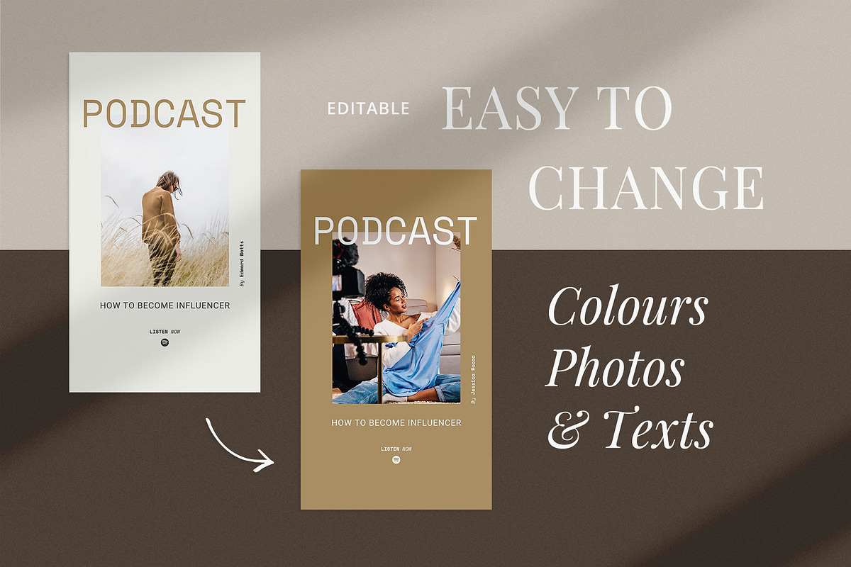 Influencer Instagram Pack | PS CANVA, a Social Media Template by Visuel Colonie® (Photo 4 of 18)