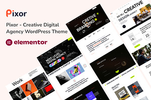 Pixor – Creative Digital Agency, a WordPress Template by NaimaAnjum