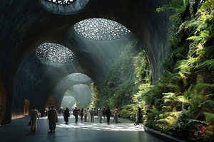 Futuristic Biophilic Architecture Pe, a Photo by Pixeness Studio