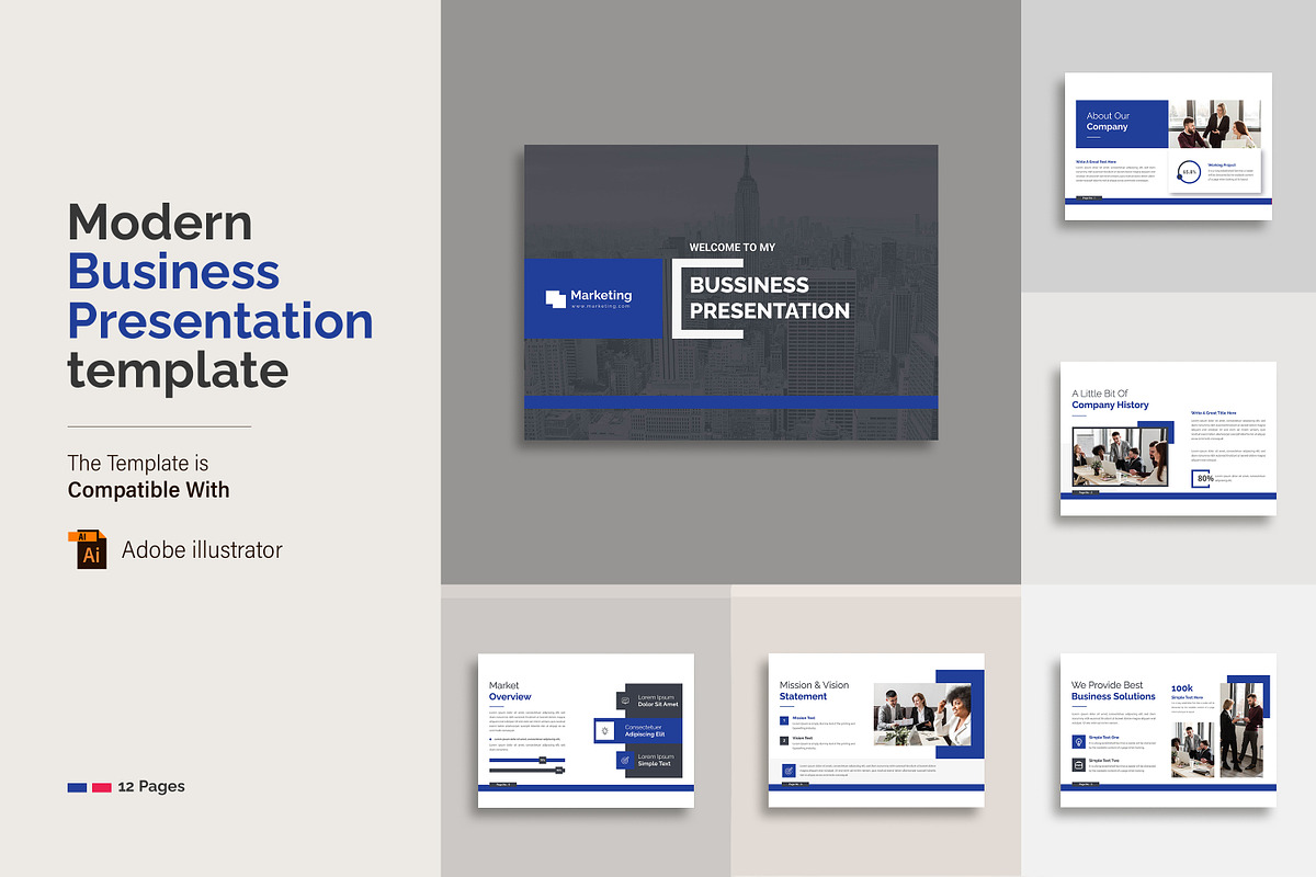 Modern Business Presentation, a Presentation Template by creative-mint (Photo 7 of 12)