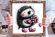 Love Woodland Animals Valentine PNG, an Illustration by SinaCreation (Thumbnail 5 of 7)