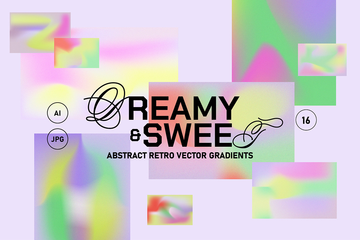 Escapism Vector Grainy Gradient Set, a Texture Graphic by angelainthefields (Photo 1 of 6)
