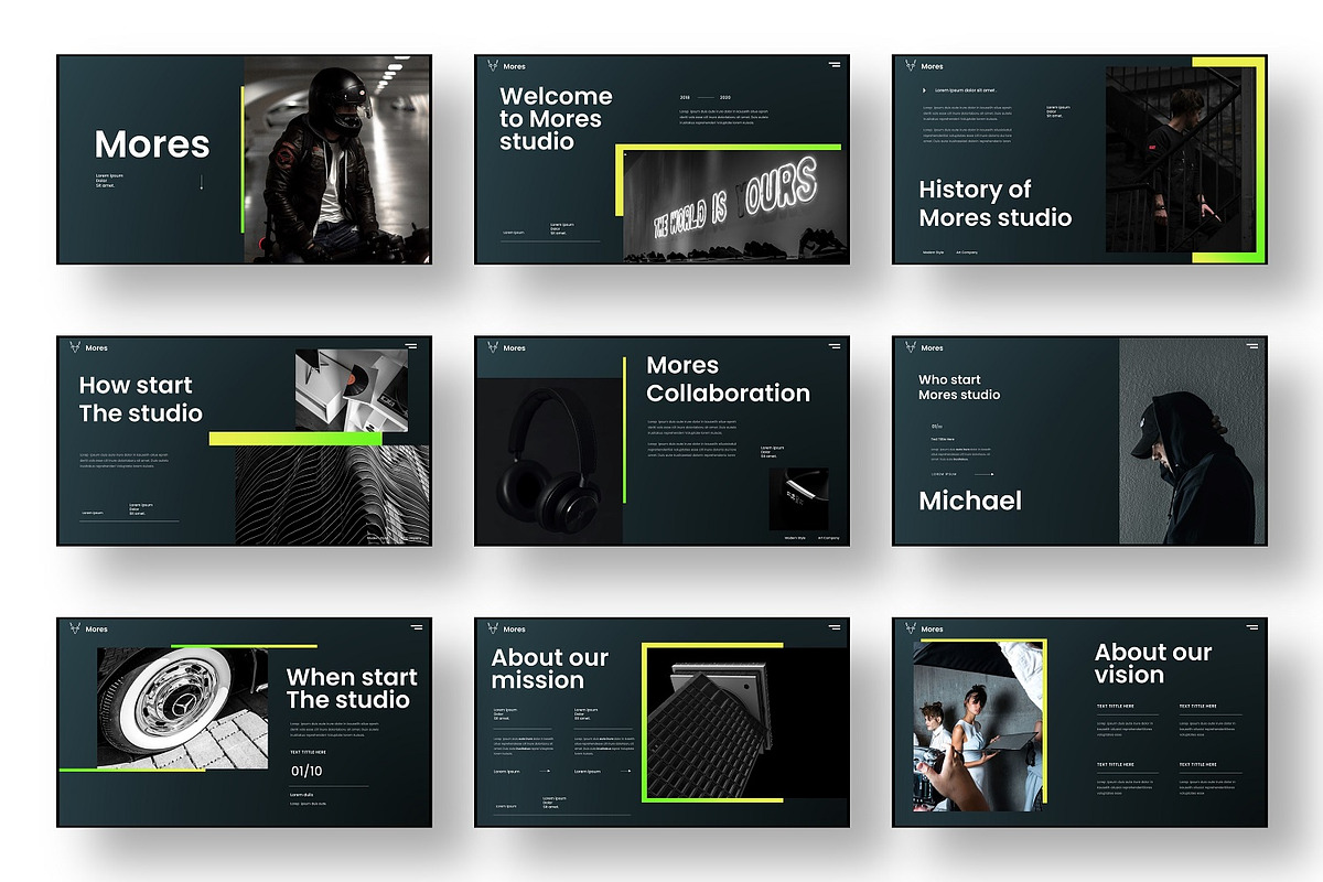 Mores – Business PowerPoint Template, a Presentation Template by Dens Creative Studio (Photo 2 of 6)
