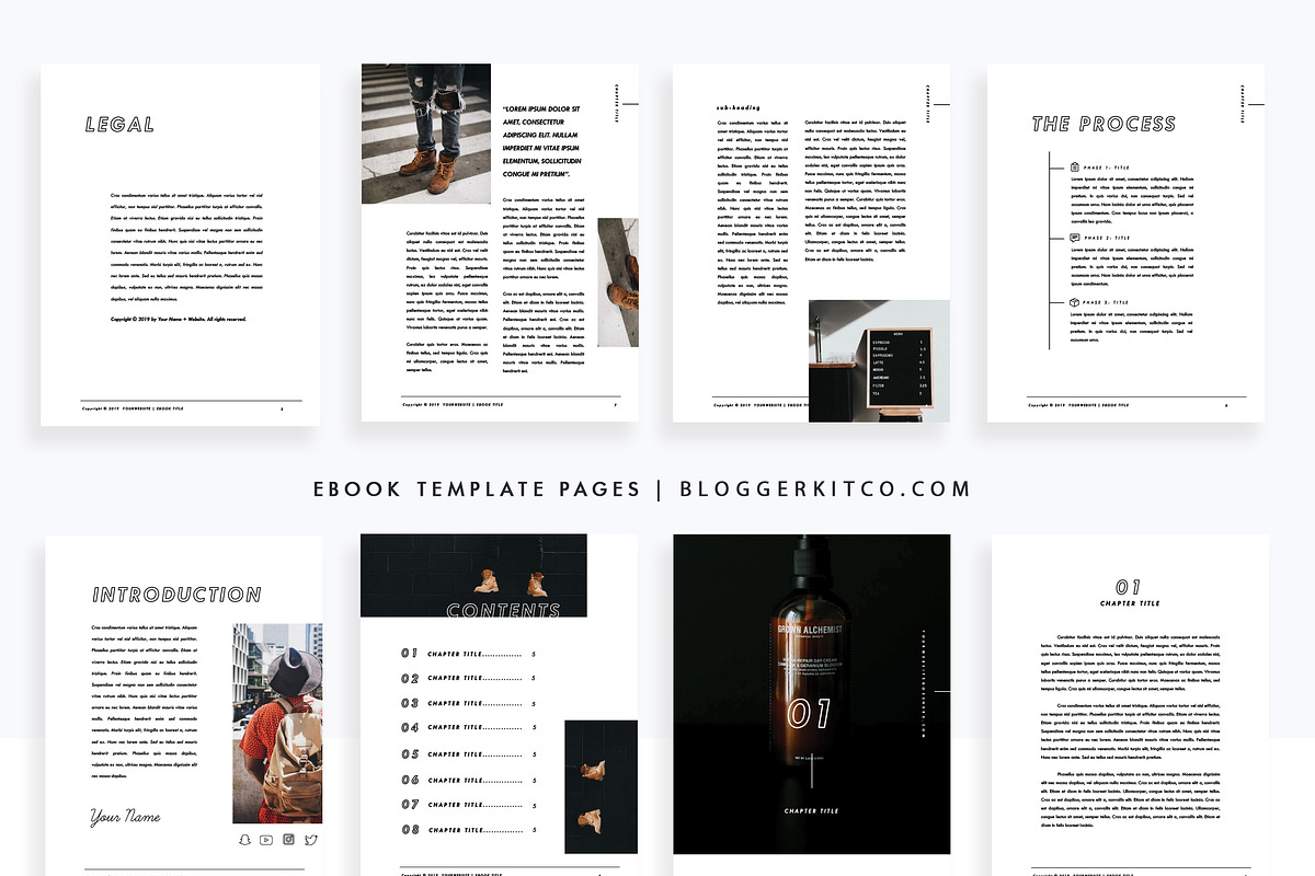 Ebook Template | PowerPoint, a Magazine Template by Blogger Kit Co. (Photo 3 of 9)