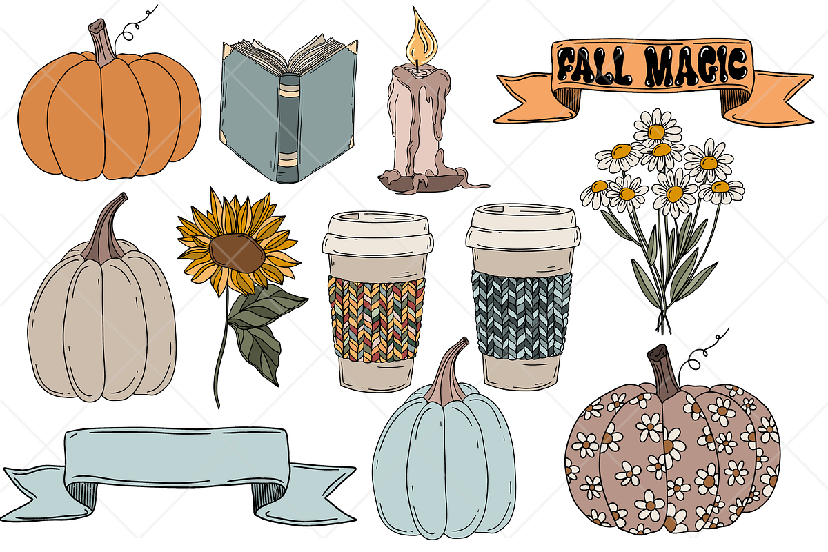 Thanksgiving Cozy Fall Clipart, a Graphic by Murphy & Frank (Photo 4 of 8)