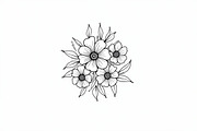 Hand Drawn Floral Coloring Pages, an Illustration by hafijul (Thumbnail 3 of 9)