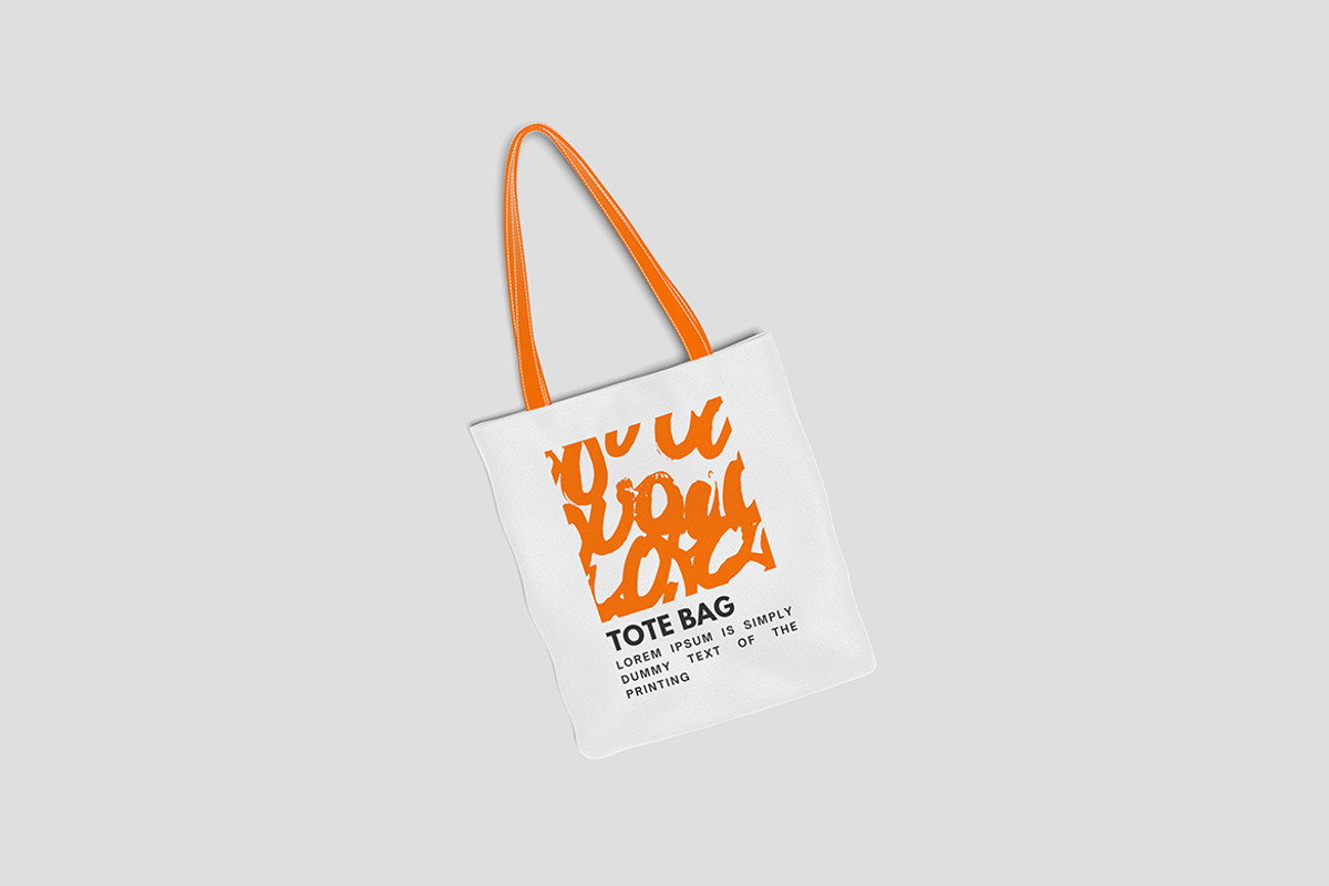 Tote Bag Mockup, a Merchandise Mockup by Pikachudesign (Photo 4 of 5)