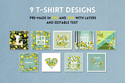Watercolor Floral Design Set Lemons, an Illustration by Anna Studio (Thumbnail 10 of 11)