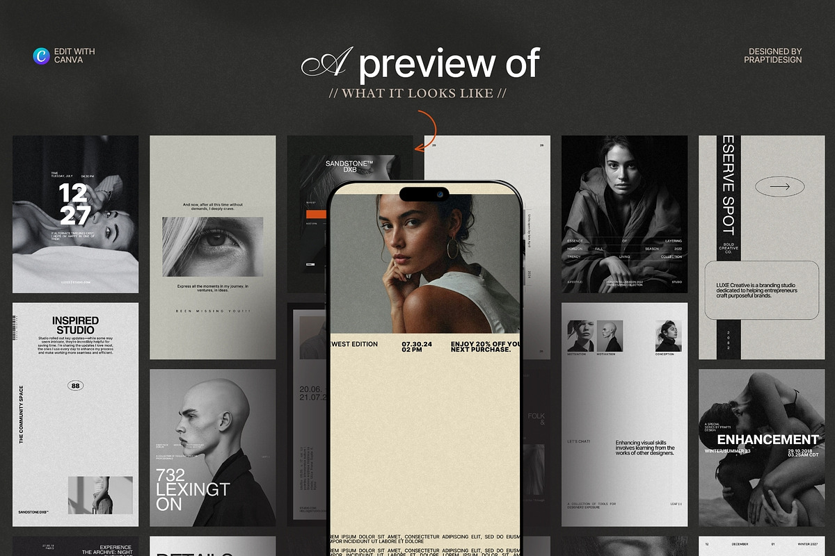 Instagram Template For Marketing, a Social Media Template by Prapti Design (Photo 3 of 9)