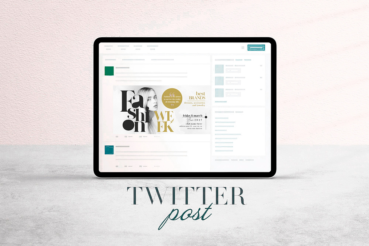Fashion Week Social Media Pack, a Social Media Template by Touringxx Creative Studio (Photo 6 of 8)