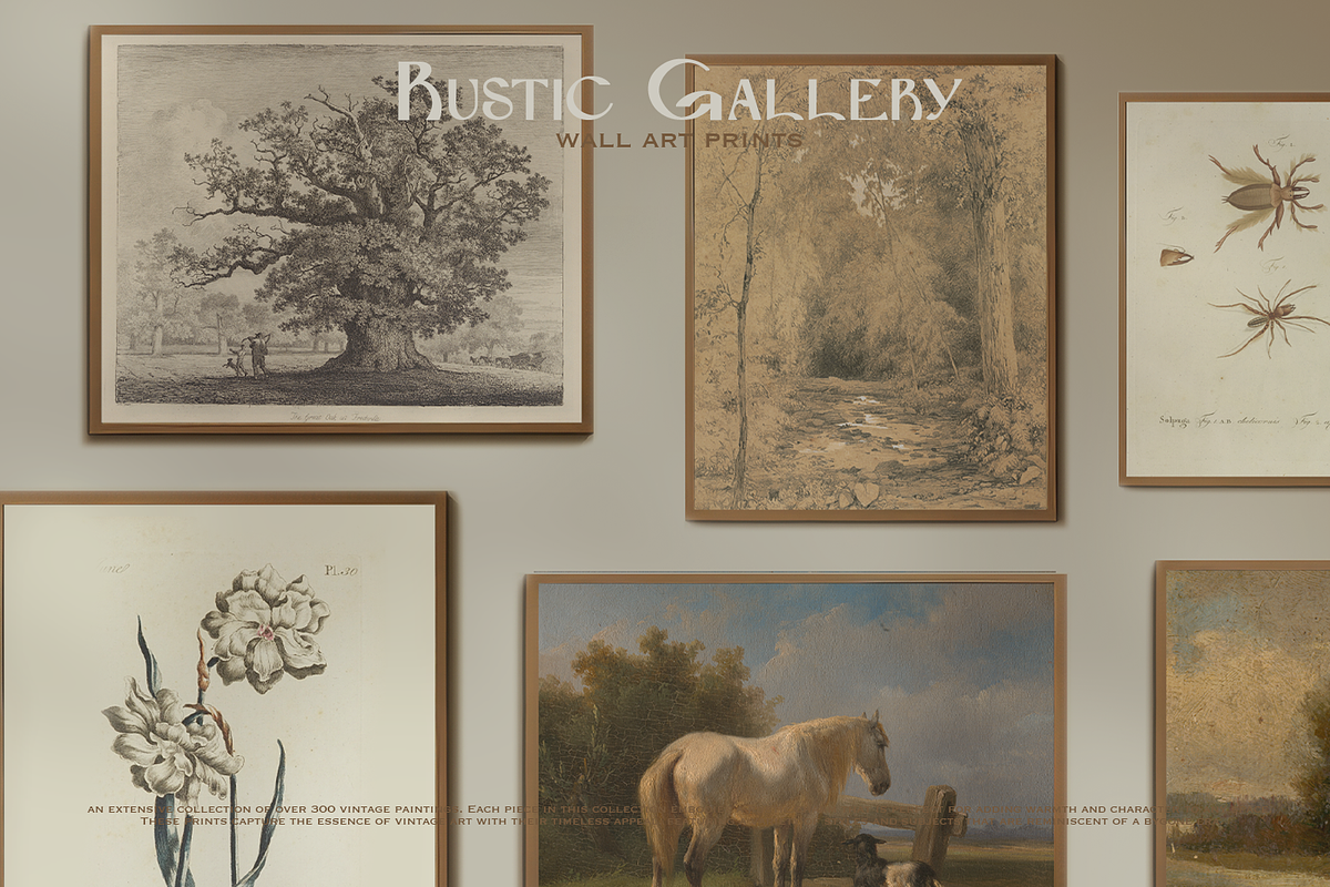 300+ Rustic Gallery Wall Art Prints, a Seasonal Illustration by Digital Museum (Photo 9 of 9)