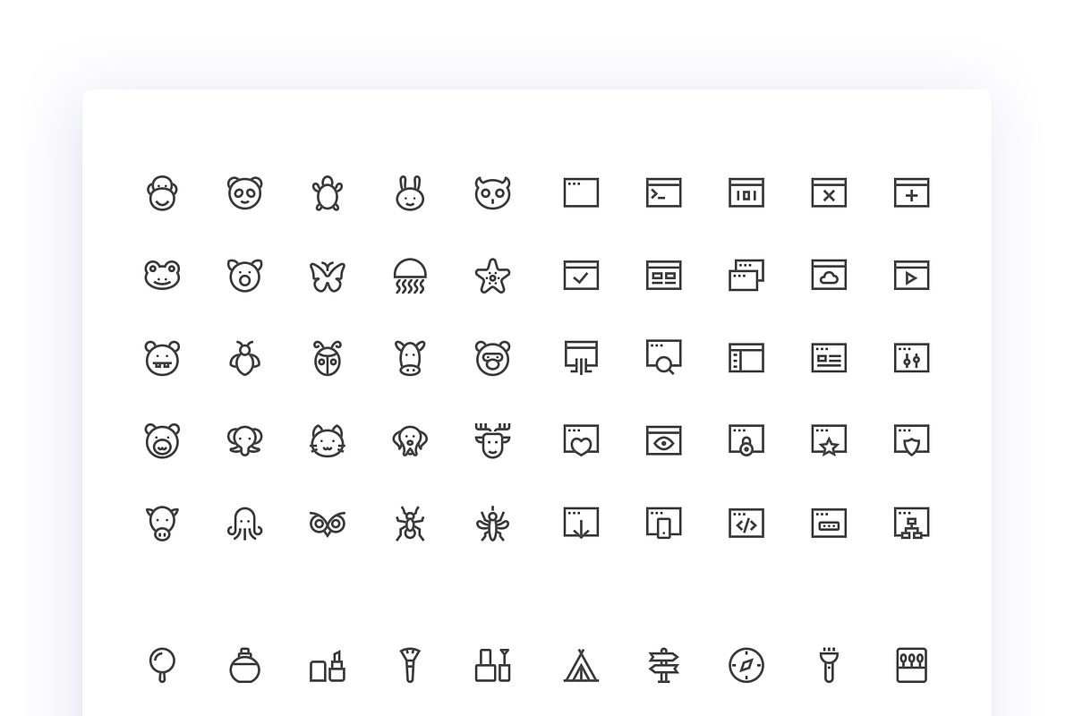 1000+ Minimalist Icons Bundle, an Outline Icon by P.F. Creative Lab (Photo 6 of 9)