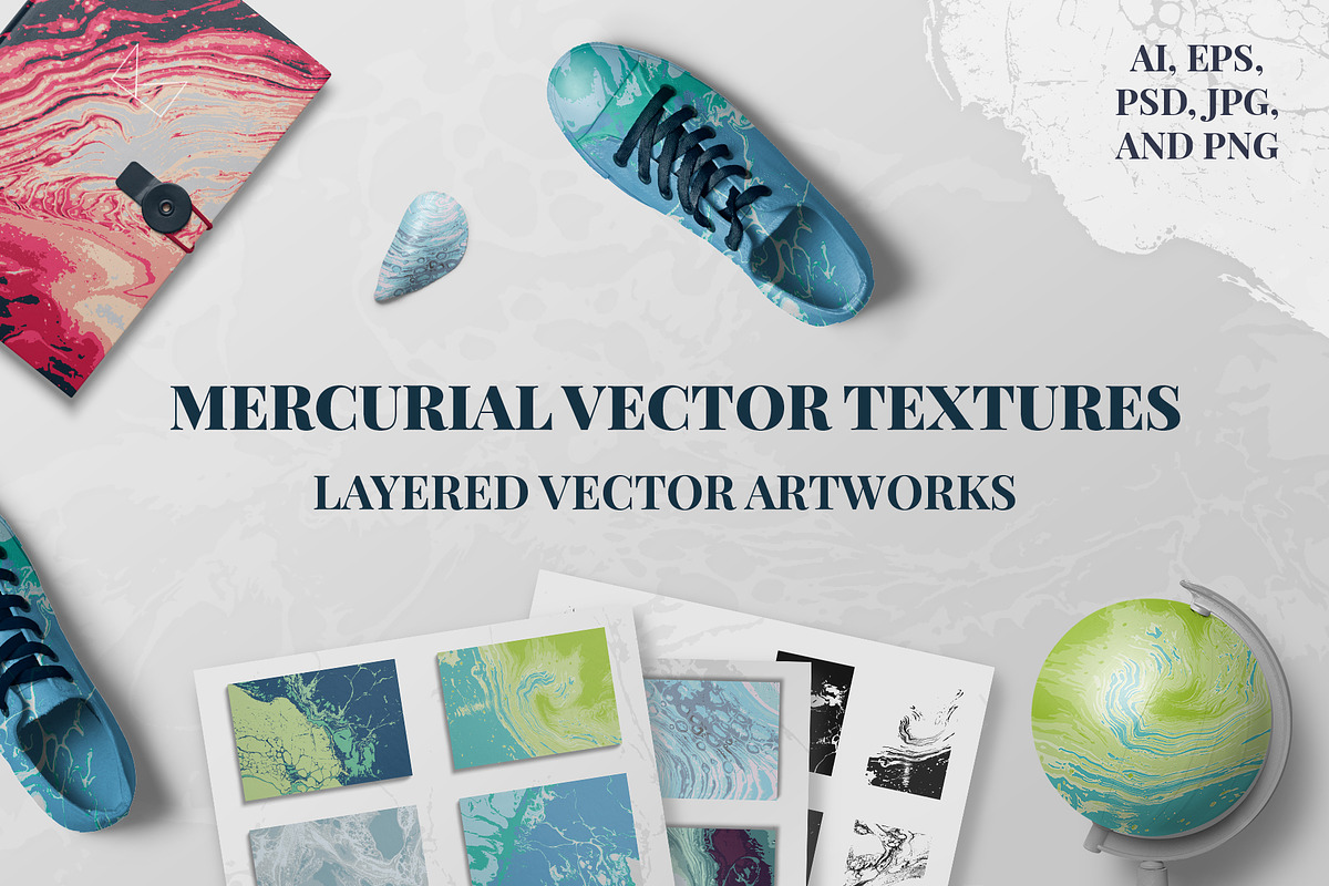 Mercurial Vector Textures, a Texture Graphic by Fold & Cast | Creative ...