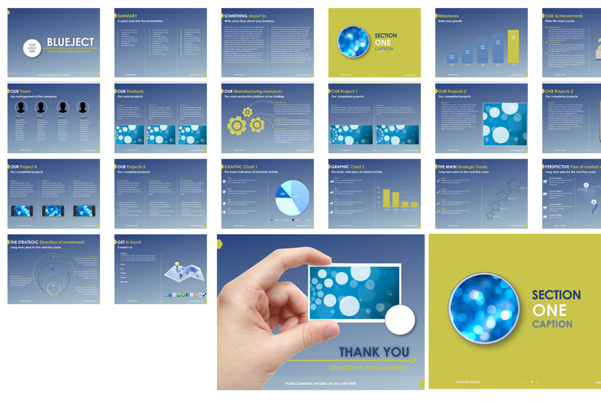 Blue Business Proposal Template, a Templates & Theme by Iconography - Pitch Deck (Photo 2 of 5)