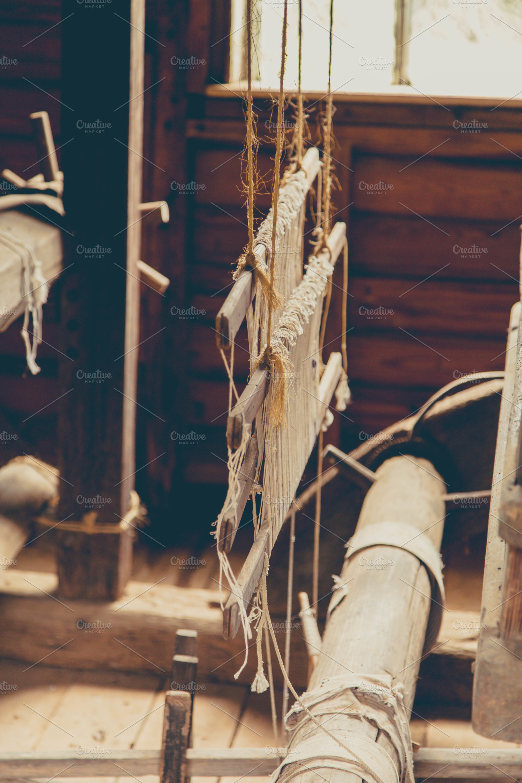 Antique Weaving Loom, an Industrial Photo by Tamara Lance