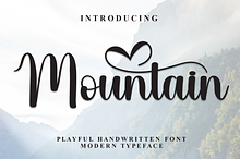 Mountain | Script Font