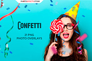 21 Confetti Photo Overlays, a Layer Style Add-On by PhotoEffects.Store (Thumbnail 1 of 8)