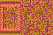 Lovely Pink Paisley Scarf Designs, a Pattern Graphic by ThaiByGaew (Thumbnail 3 of 3)