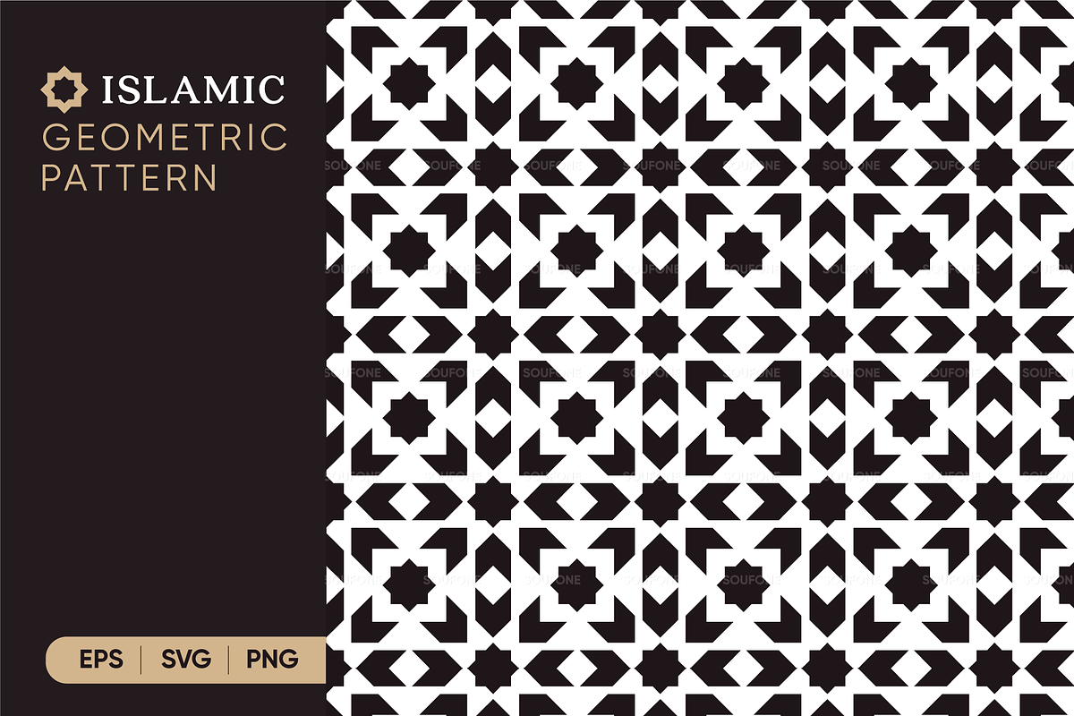 Moroccan Islamic Geometric Patterns, a Pattern Graphic by Soufone (Photo 4 of 5)