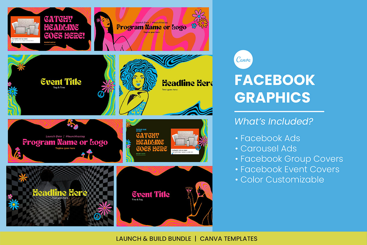 Psychedelic Canva Brand Collection, a Social Media Template by WorkShy Studio (Photo 21 of 23)