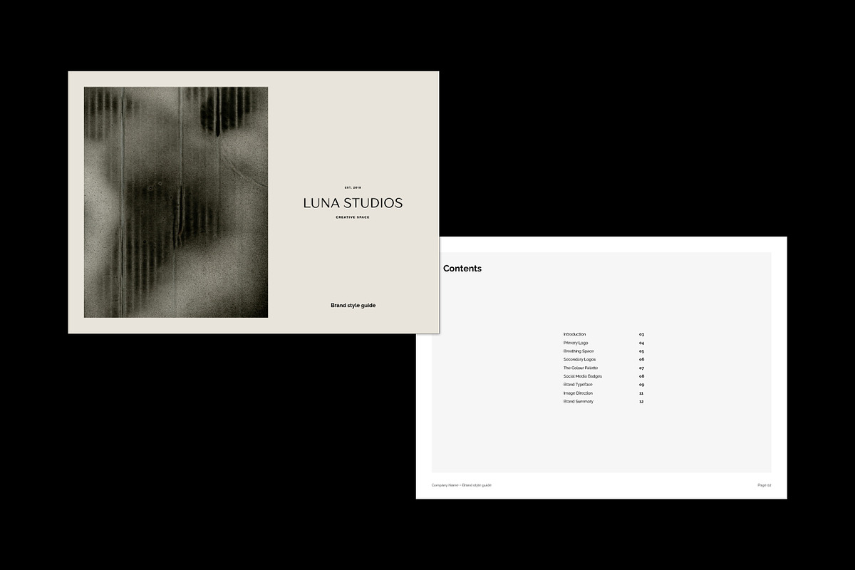 Minimal | Mini Brand Guidelines Kit, a Presentation Template by The Template Depot (Photo 3 of 9)