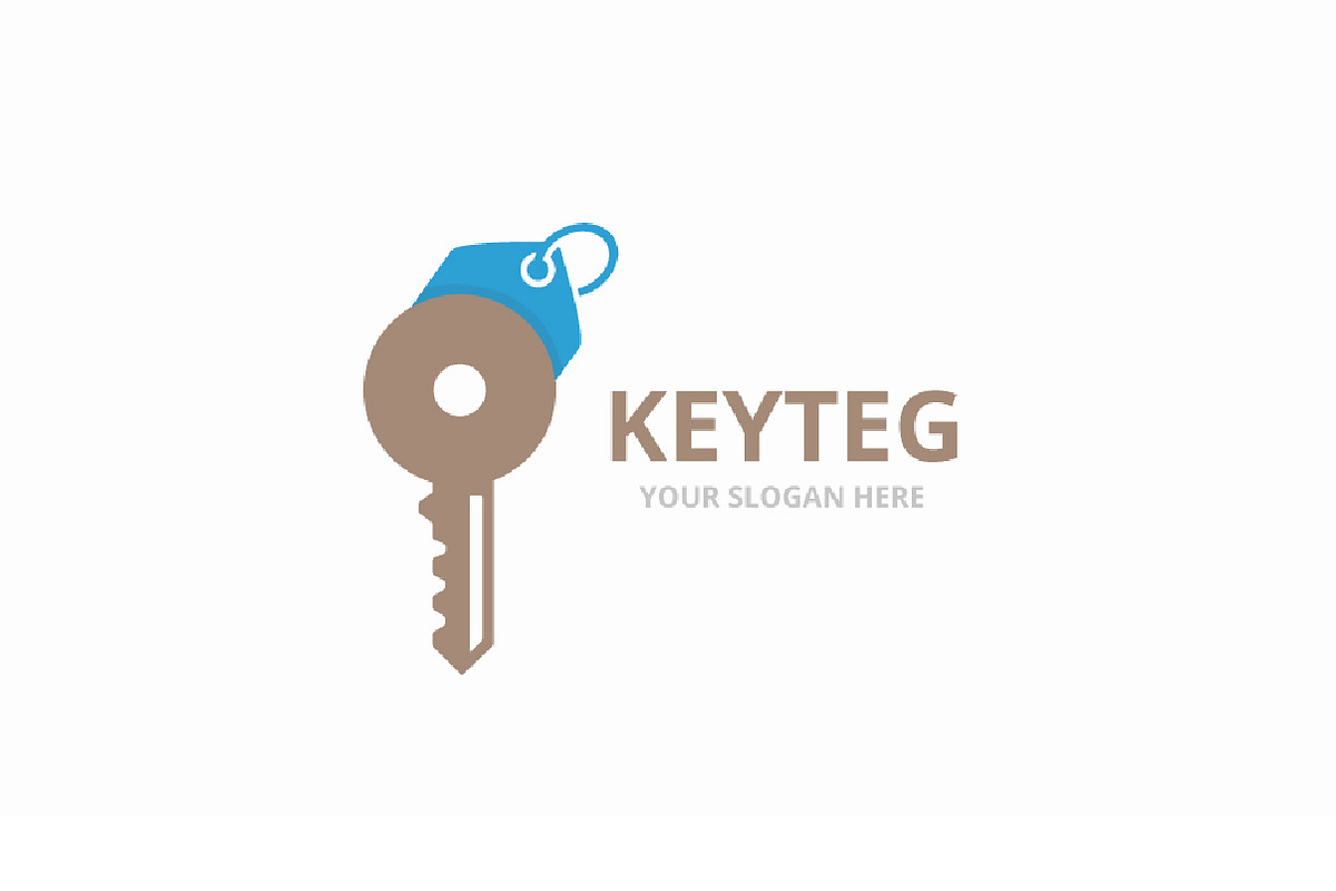 Vector key and tag logo combination., a Branding & Logo Template by ...