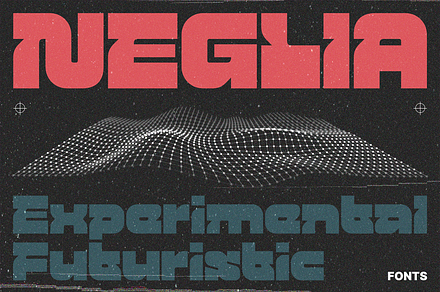 Neglia - Bold Retro Futurism Fonts, a Sans Serif Font by Konstantine Studio