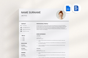 Resume Template Google Docs Word