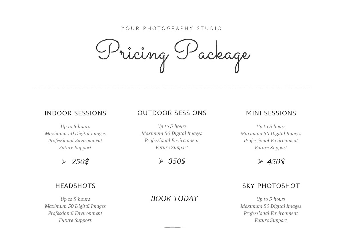 Pricing List, a Flyer Template by ARP Creation (Photo 3 of 4)