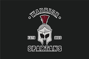 spartan of helmet logo vector color, a Branding & Logo Template by zyxroun shop