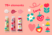 Secret garden. Cliparts and patterns, a Decorative Illustration by Oliana Moroz (Thumbnail 4 of 15)