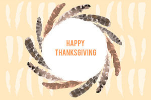 Turkey Feathers Wreath