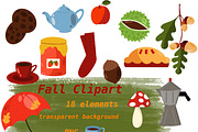 Cozy Fall Graphics Set for Crafting, an Illustration by Oleksandra Illustrates (Thumbnail 1 of 13)