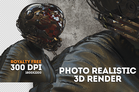 3D Photo Realistic Space Man preview 6
