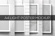 A4 Light Poster Mockup, a Print Template by CREATIVE DUDE (Thumbnail 1 of 5)