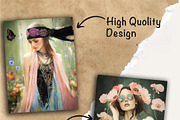 Media Spring Woman Digital Papers, a Person Illustration by Fusion Dream (Thumbnail 8 of 10)
