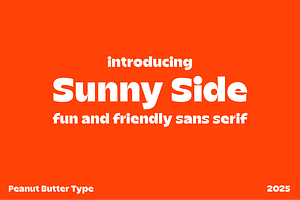 Sunny Side Fun and Friendly Sans