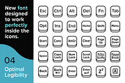 Keyboard Key Icons Shortcuts SVG ID, an Outline Icon by Gravitype (Thumbnail 5 of 10)