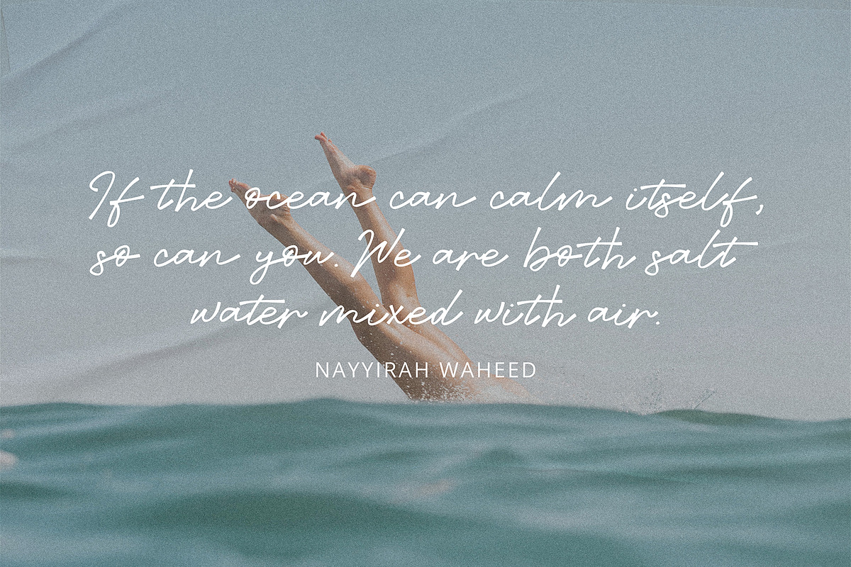 Ocean Bliss | Modern Handwritten, a Handwritten Font by Vikam Media (Photo 3 of 9)