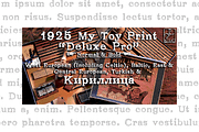 1925 My Toy Print Deluxe Pro Set, a Slab Serif Font by GLC Foundry (Thumbnail 1 of 5)