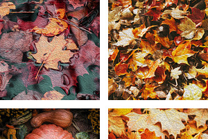 Oil Paint Autumn Backgrounds