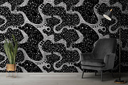 white black geometric wavy, a Pattern Graphic by AAN Seamless Shop (Thumbnail 1 of 3)