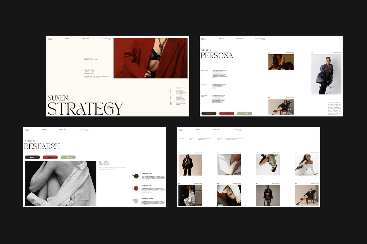 Nuxen Brand Strategy Presentation Te, a Presentation Template by Slide-Agency (Photo 10 of 11)