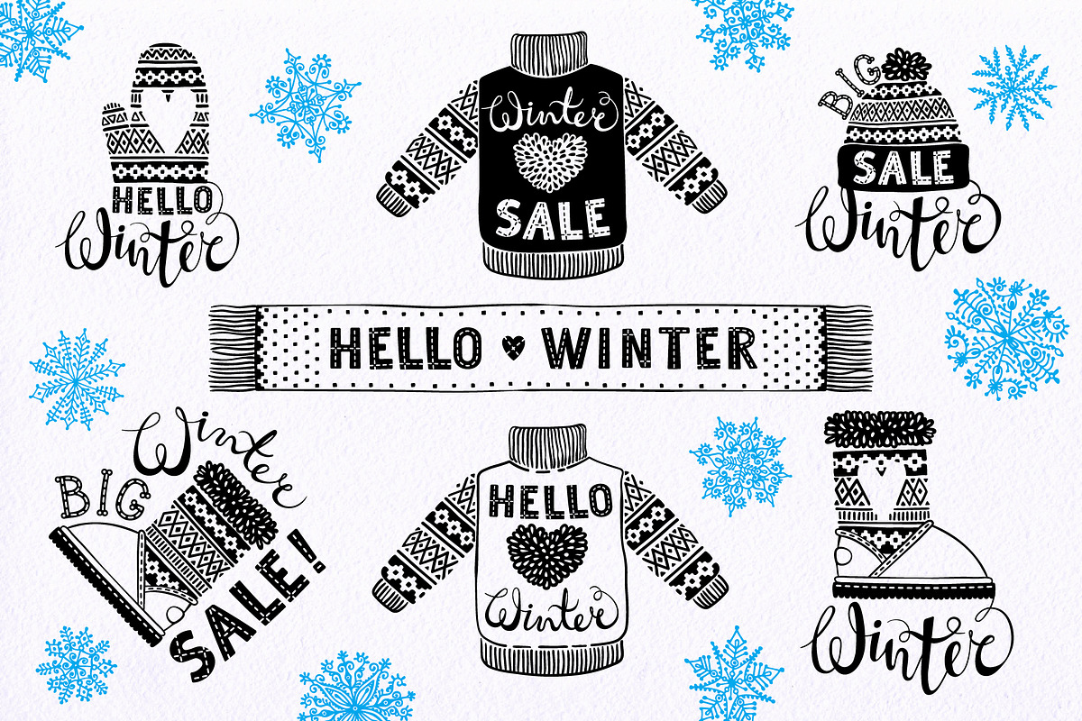 Winter KNITWEAR, a Decorative Illustration by Baksiabat (Photo 6 of 6)