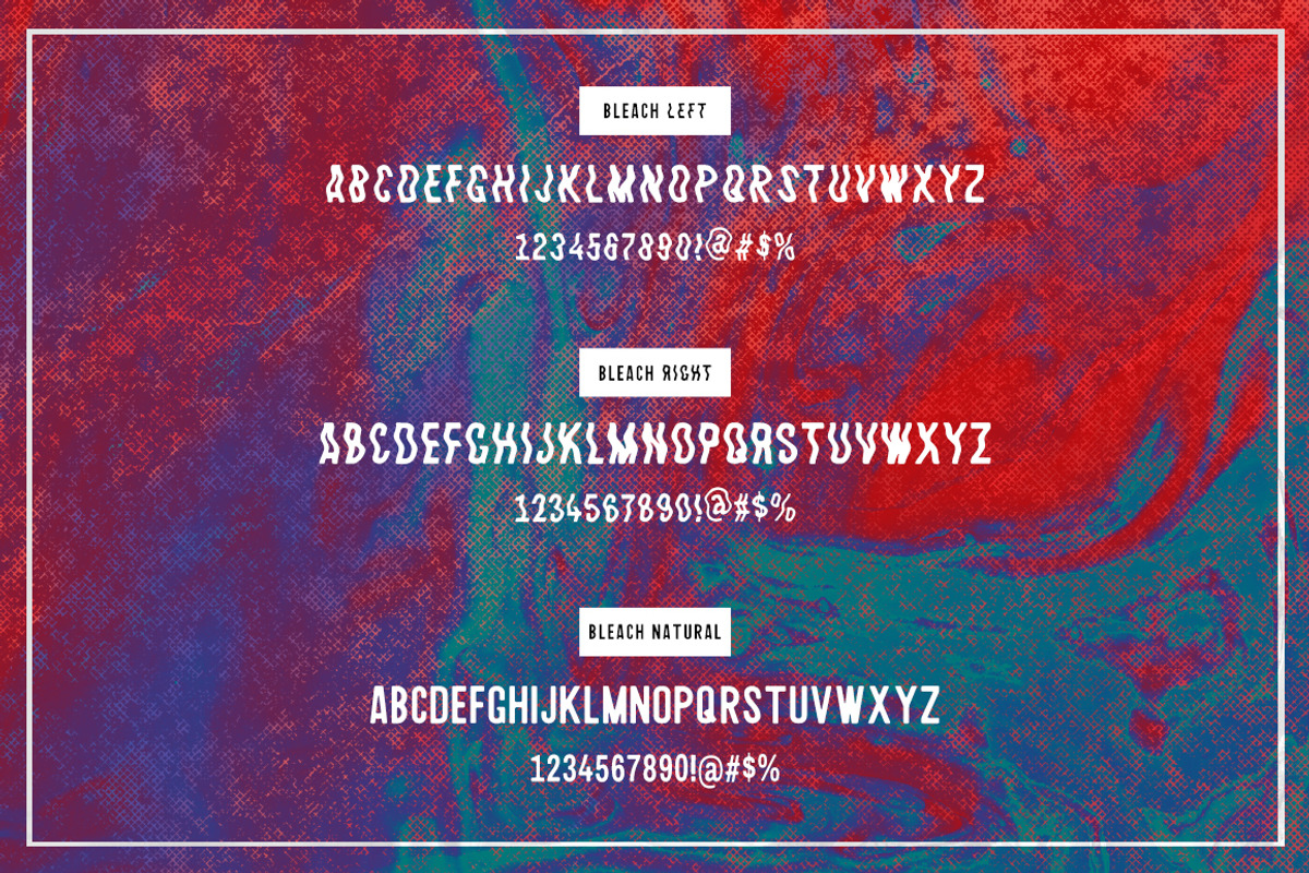 Bleach / Sans-Serif Typeface preview 2