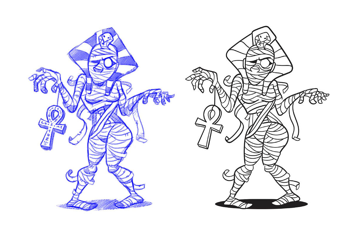 Walking Mummy, an Illustration by Cartoon Shop (Photo 2 of 6)