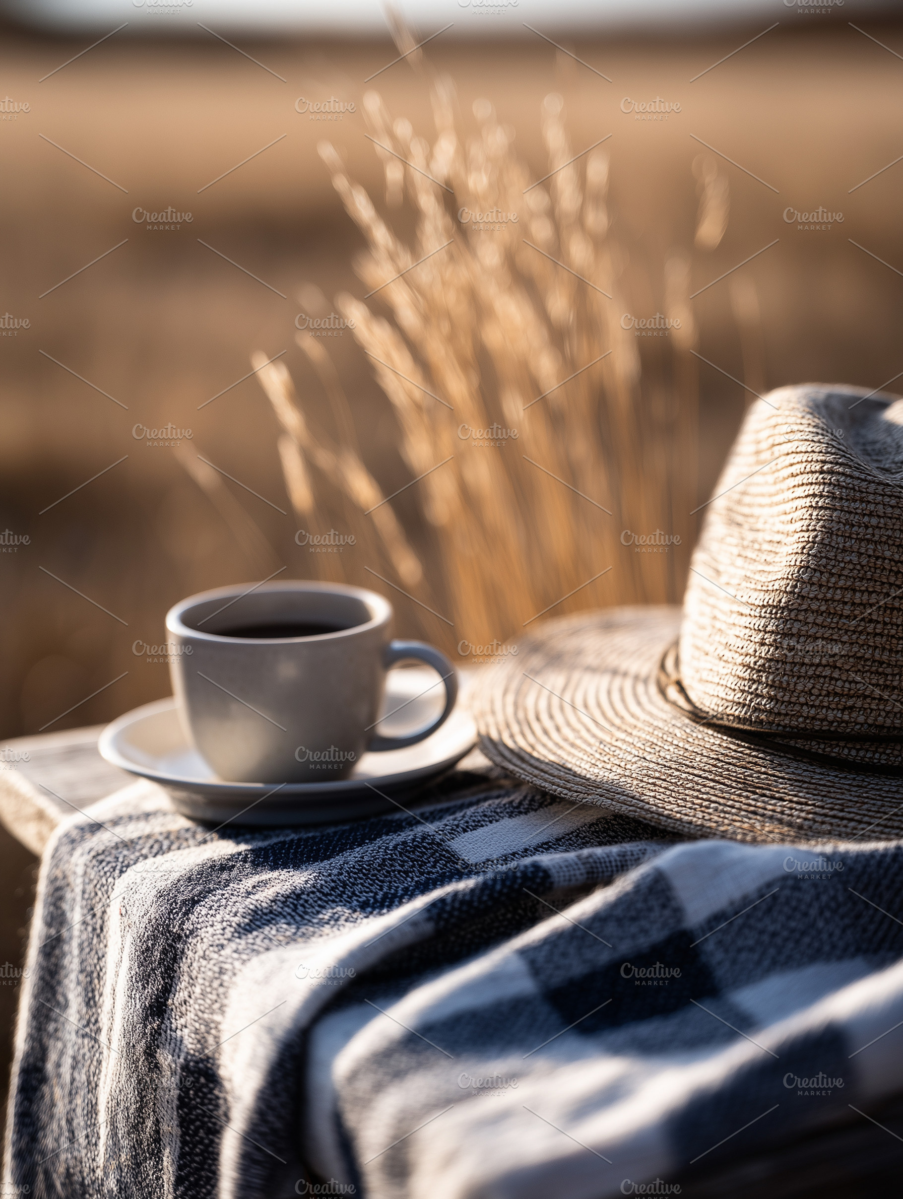 Cozy autumn still life with a cup of, a Food & Drink Photo by MistyDay