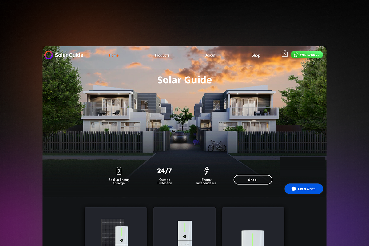 Dark Theme Wix Template + Animations, a Wix Template by DanBaronetti (Photo 1 of 10)