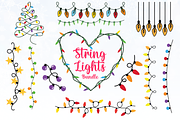 Christmas Lights SVG Bundle, an Object Graphic by Createble (Thumbnail 1 of 10)